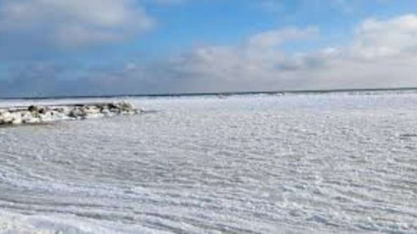 Такого не было почти 15 лет: Азовское море ушло под лед на сотни метров от берега