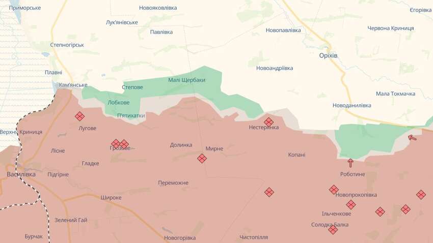 Окупанти заявили про просування на Запоріжжі Окупанти заявили про просування на Запоріжжі