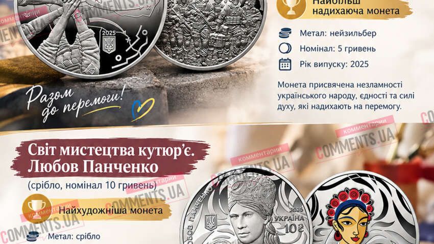 Монета про українських захисників увійшла до десятки найкращих у світі: ФОТО
