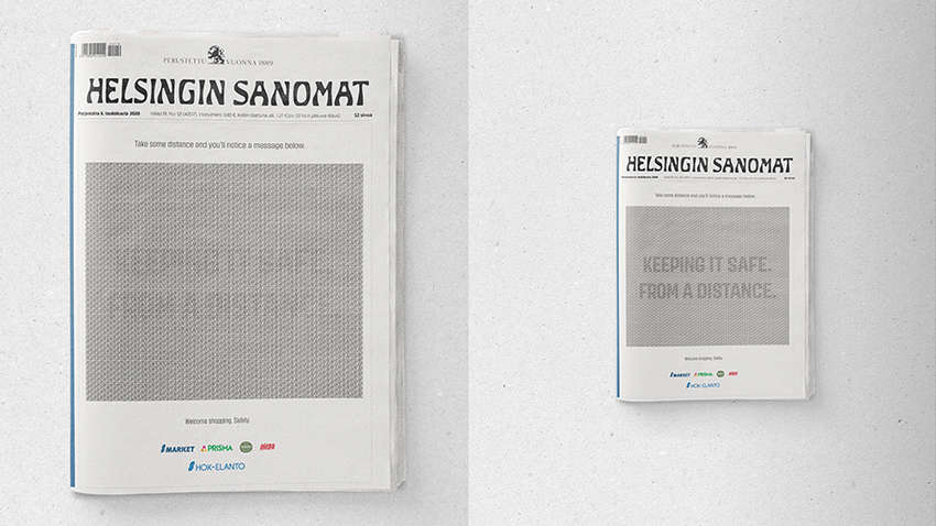 Фінська газета нагадала про необхідність дотримуватися дистанції незвичайним способом