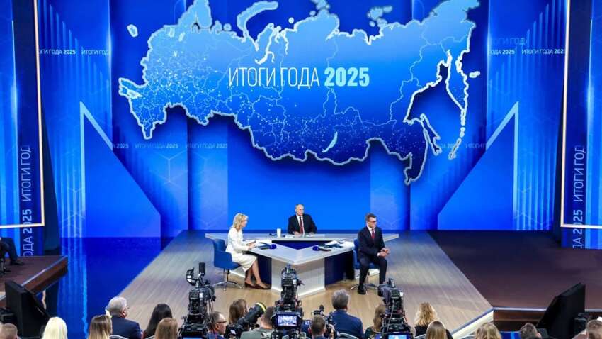 Декорации «Прямой линии» Путина посылают четкий сигнал о его целях в Украине