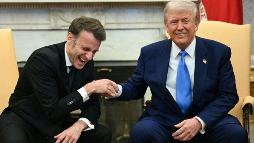 Трамп публічно висміяв Макрона, розповідаючи про "таємні домовленості" (ВІДЕО)