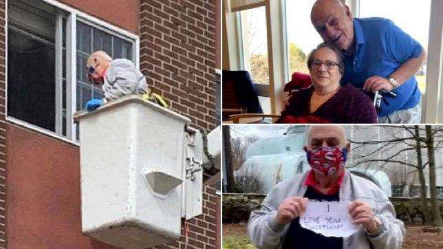 88-річний американець найняв підйомний кран для побачення з дружиною, яку не міг відвідати через карантин