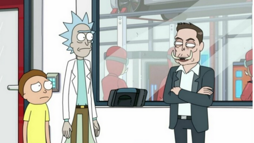 Илон Маск появился в новой серии мультсериала «Рик и Морти»
