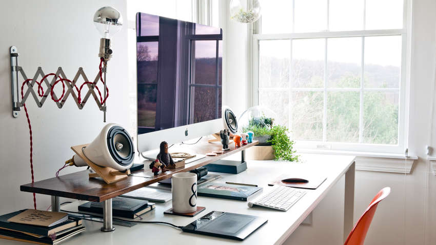 Организация рабочего места дома: интересные способы