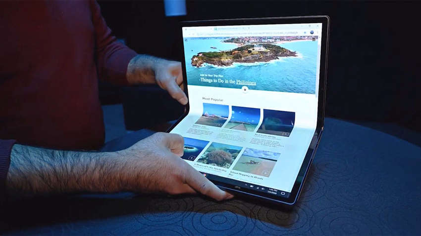 Компания Intel создала собственный складной ноутбук