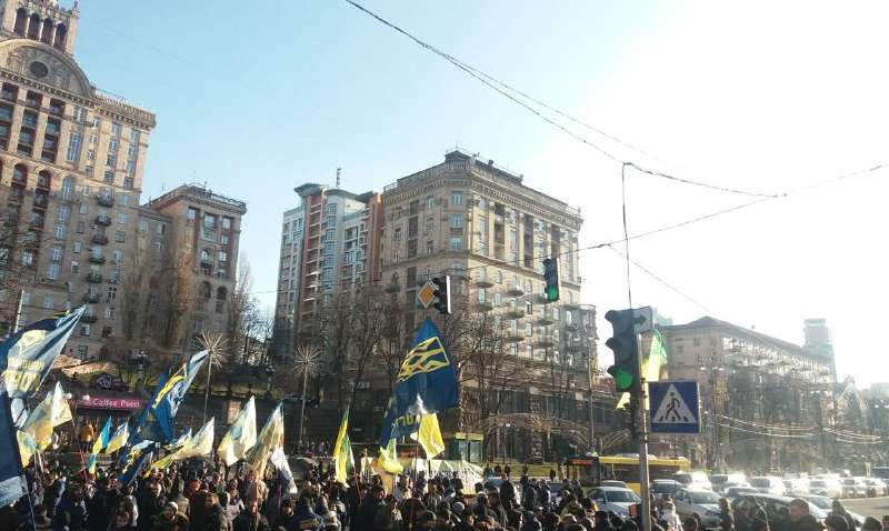 Протестувальники на Хрещатику озвучили умови припинення акцій