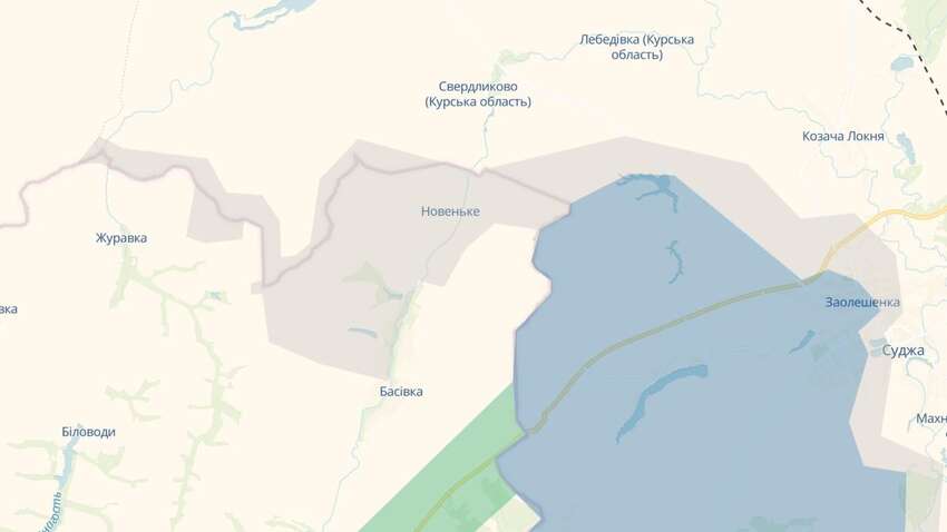 В DeepState показали, что делается на границе Сумской области (ВИДЕО)