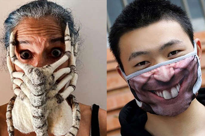 Гігантські павуки, наречені та чудовиська: ТОП найбожевільніших "медичних" масок у світі