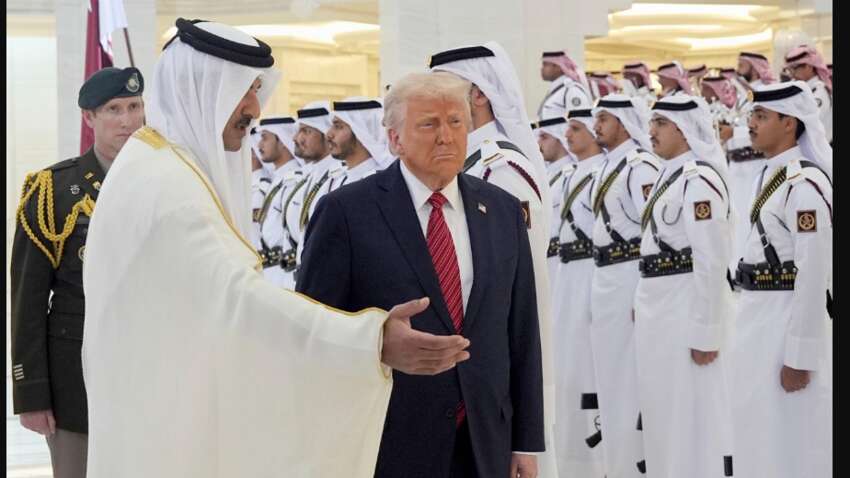 Трамп був вражений прийомом і розкішшю: що для президента США влаштували в Катарі Трамп був вражений прийомом і розкішшю: що для президента США влаштували в Катарі