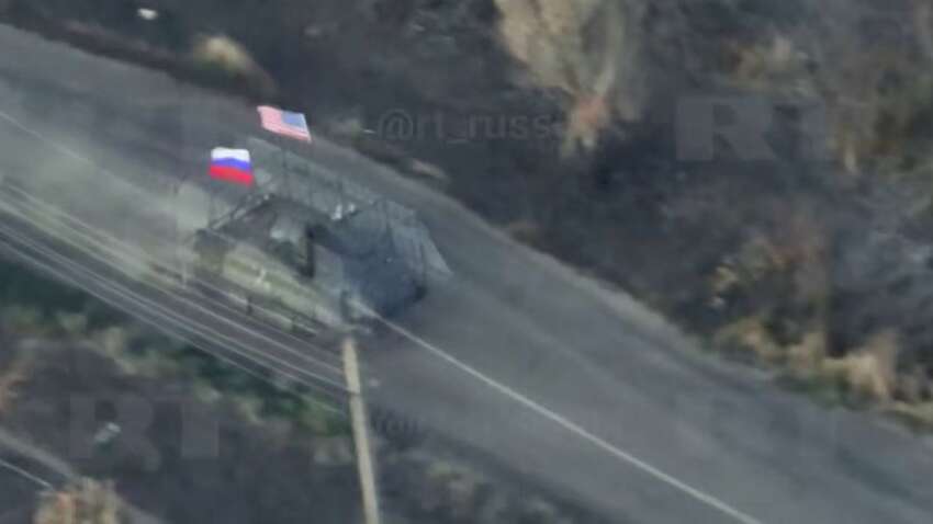 Росіяни штурмують Запоріжжя із прапором США (ВІДЕО)