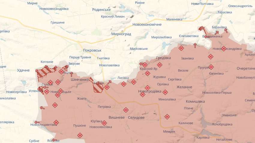 Ворог проривається вперед: де на фронті погіршується ситуація Ворог проривається вперед: де на фронті погіршується ситуація