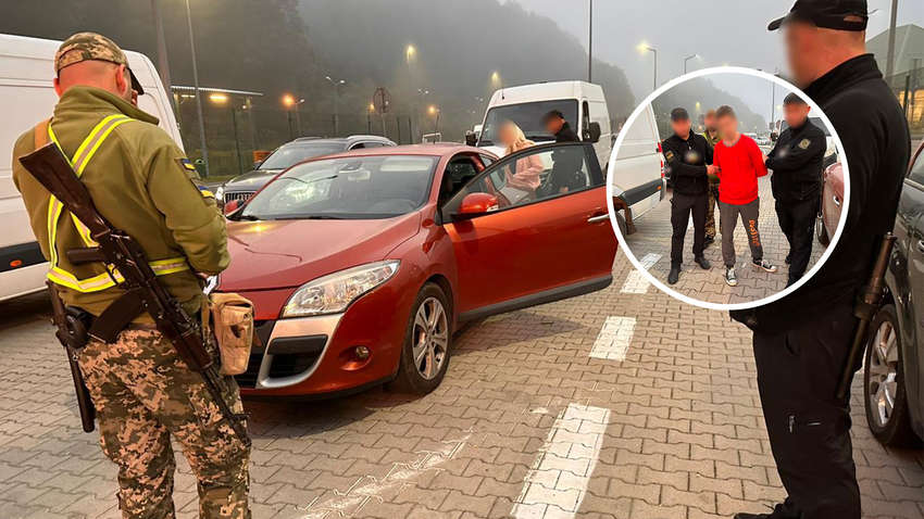 Гражданка Польши пыталась вывезти из Украины мужчину, накрыв его одеялом