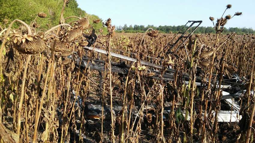 В Сумской области разбился самолет, погиб пилот