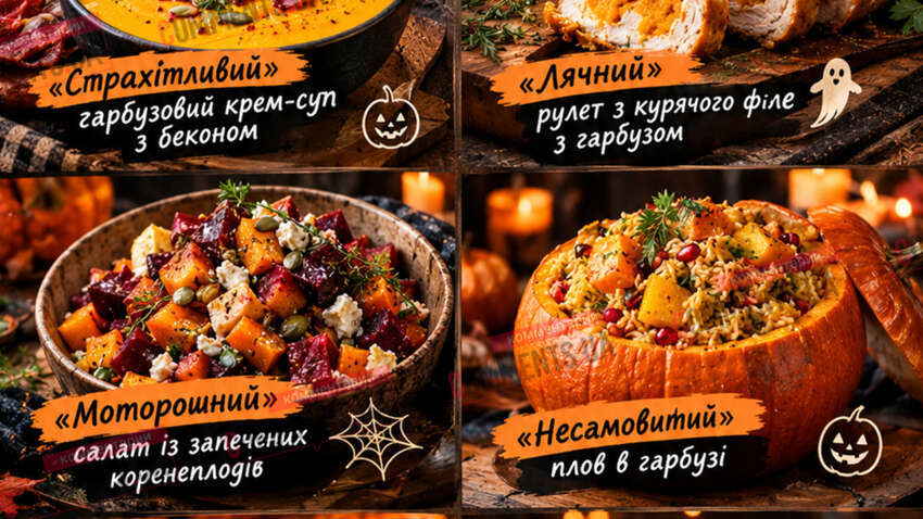 Не лише гарбуз зі свічкою: 5 ідей від Клопотенка, які перетворять стіл на гелловінський