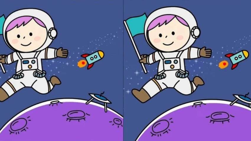 Тест на IQ: знайдіть три відмінності на зображенні з космонавтом за 15 секунд Тест на IQ: знайдіть три відмінності на зображенні з космонавтом за 15 секунд