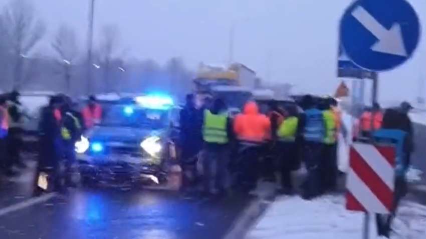 Украинские водители устроили протест в Польше: что произошло