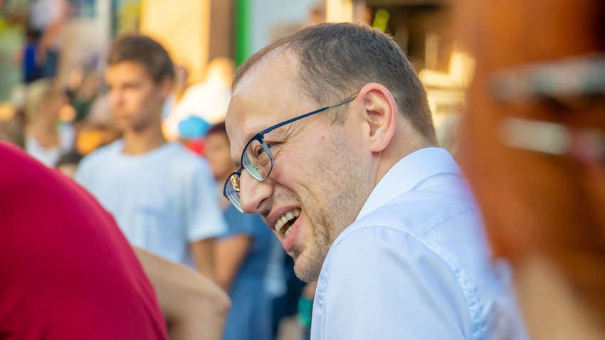 Геннадий Гуфман проголосовал на 26-м округе за добрые перемены 