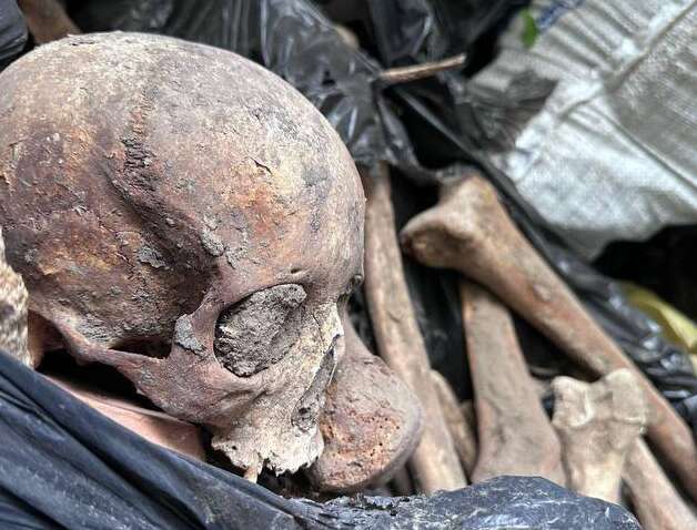 В центре Киева обнаружили контейнер с 10 тоннами человеческих костей: откуда они