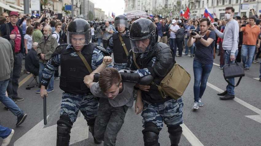 Мер Москви схвалив розгін мітингу, що обурив Європу