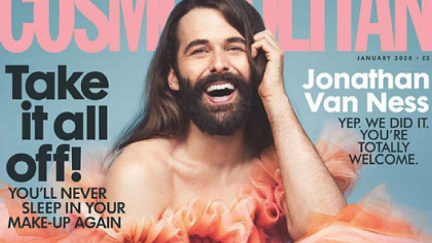 Мужчина в вечернем платье украсил обложку Cosmopolitan