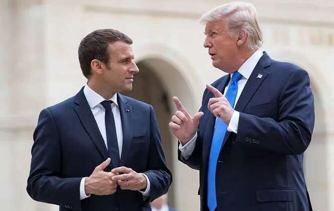 Трамп усадил президента Франции в угол (ФОТО) Трамп усадил президента Франции в угол (ФОТО)