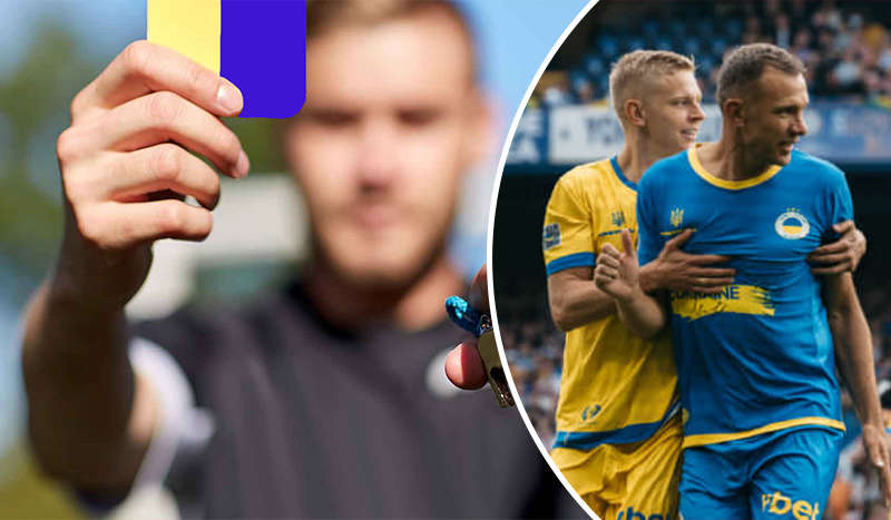 Вперше у футбольному матчі показали синьо-жовту карту: що вона означає
