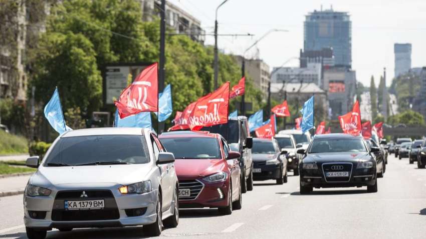 ОПЗЖ організувала автопробіг на честь Дня перемоги (Фото)