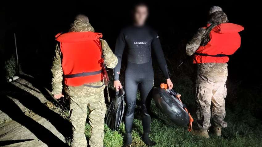 Неудачный побег: в Одесской области мужчина пытался доплыть в Молдову