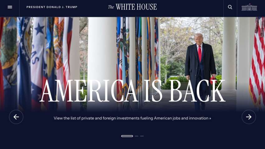 На сайте Белого дома появился новый раздел: категория позора На сайте Белого дома появился новый раздел: категория позора