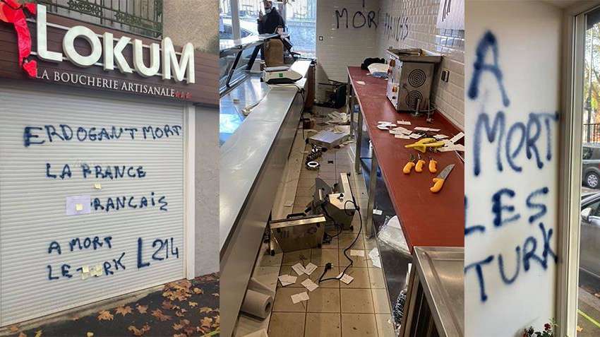 "Франция для французов!": исламофобы разгромили лавку турецкого мясника 