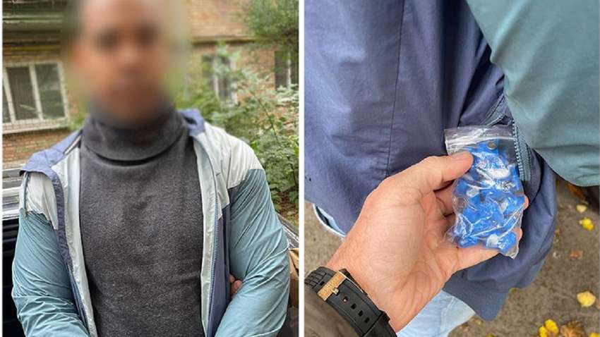 Росіянина з наркотиками на мільйон гривень затримали у Києві (ФОТО)