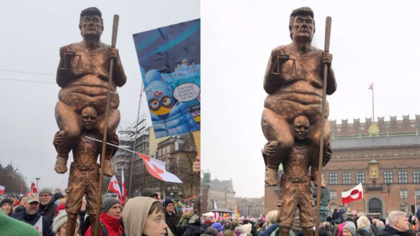 "Оранжевая чума": в Мюнхене выставили сатирическую скульптуру Трампа (ФОТО)