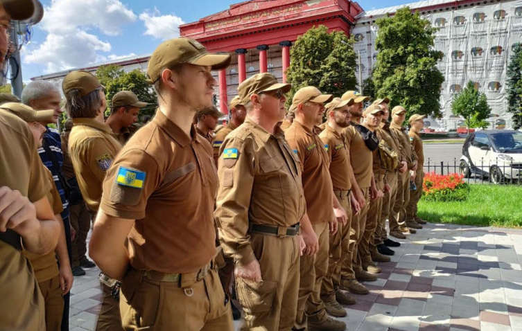 В Киеве прошла первая репетиция военного марша ветеранов АТО