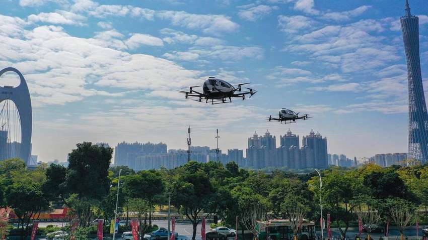 В США впервые успешно испытали воздушное такси