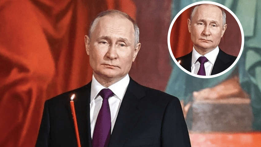 Во время посещения московского храма у Путина заметили странный след на шее