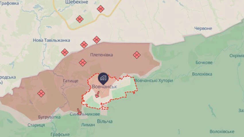 Росіяни посилюють тиск: яку частину Вовчанська все ще утримають ЗСУ Росіяни посилюють тиск: яку частину Вовчанська все ще утримають ЗСУ