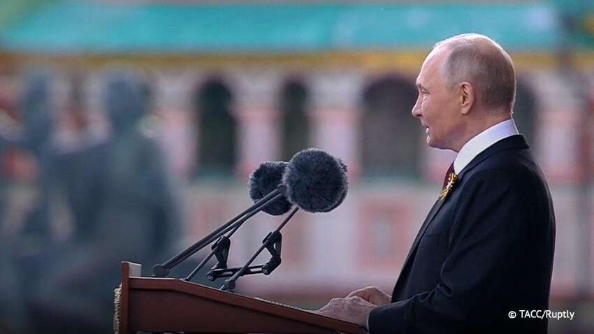 Путін виступив на параді в Москві: як назвав усіх, хто воював у Другій світовій