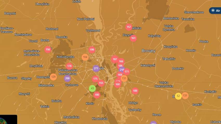 У Києві найбрудніше повітря в світі: краще в Багдаді та Каїрі