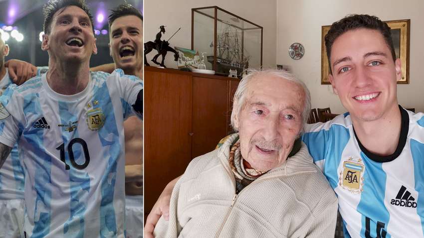 Как Месси поздравил своего преданного фаната, которым оказался столетний дедушка (ВИДЕО) Как Месси поздравил своего преданного фаната, которым оказался столетний дедушка (ВИДЕО)