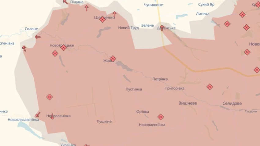 Красного на карте все больше: DeepState показал новые, захваченные врагом населенные пункты