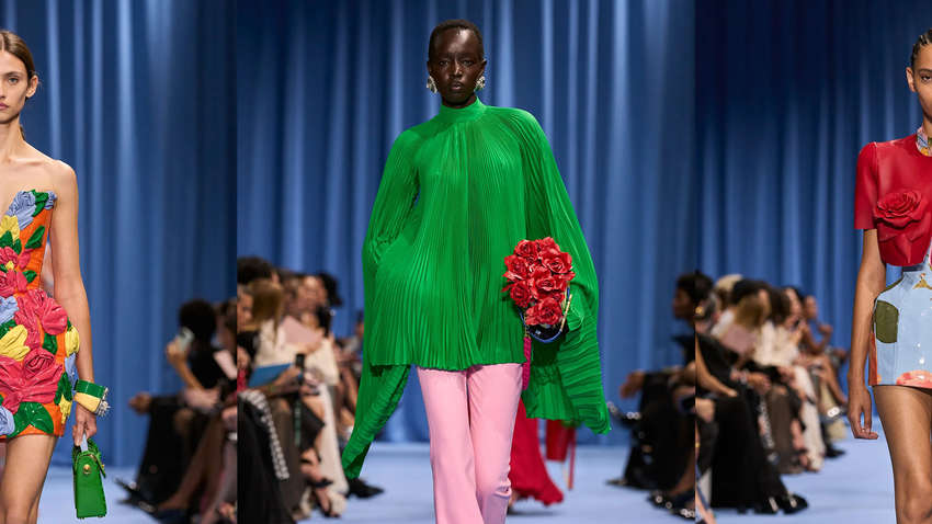  Розы на платьях, седые Хелен Миррен и Энди МакДауэлл на подиуме и прощальная коллекция Сары Бартон для Alexander McQueen: подробности Paris Fashion Week