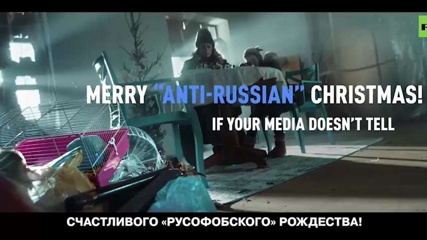 Російська пропаганда не має меж. "Привітали" Європу з Різдвом (ВІДЕО)