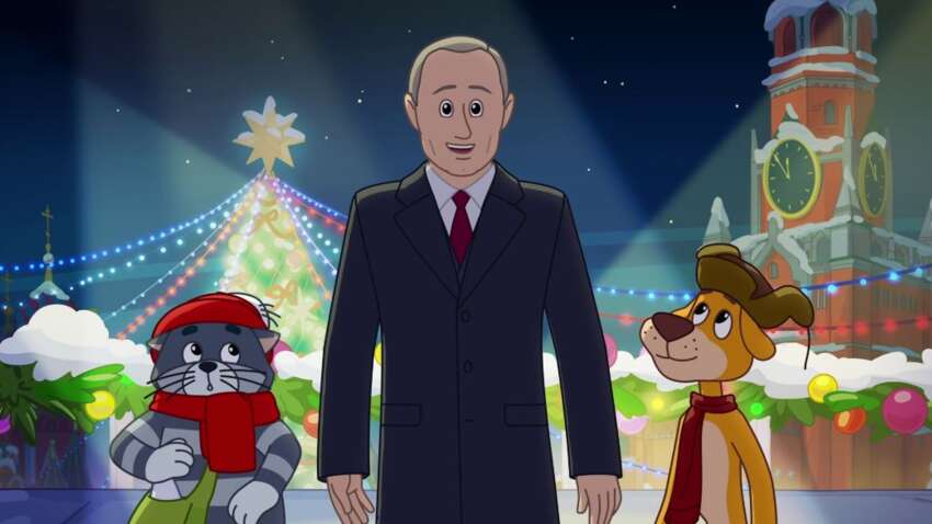 Путина показали в мультике в России
