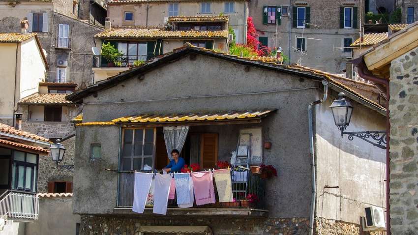 В Риме будут штрафовать за сушку белья на улицах