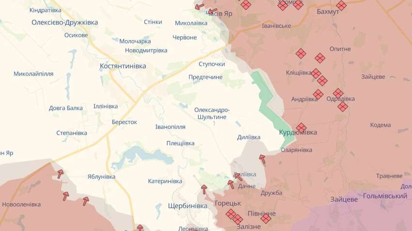 На Костянтинівському напрямку пекло: де намагаються прориватися окупанти