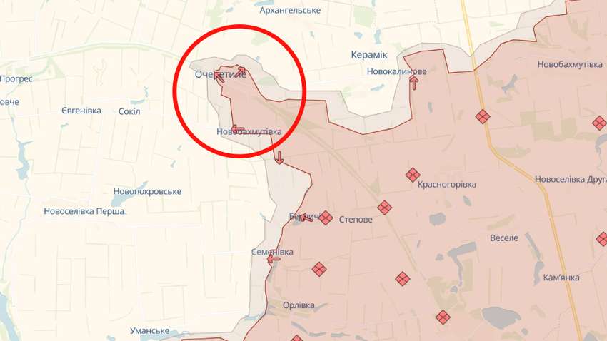 Військовий пояснив ситуацію в районі Очеретиного