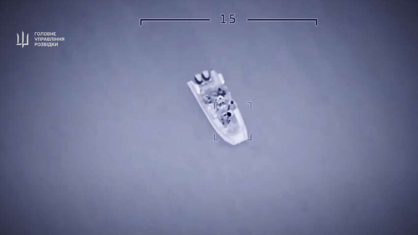 Розвідники ГУР показали удар по Залізному Порту Розвідники ГУР показали удар по Залізному Порту