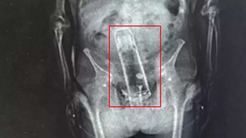 Мужчина спрятал термос в неожиданном месте, чем удивил полицию (ФОТО)
