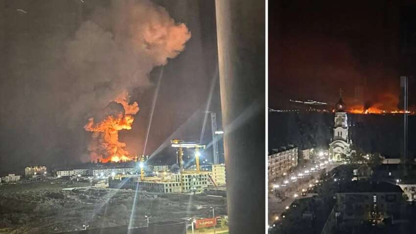 Українські дрони знову дістали російську нафтобазу – в Новоросійську паніка і пожежі